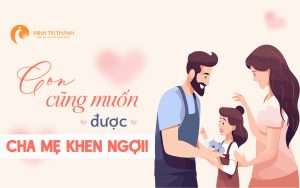 cha mẹ khen con