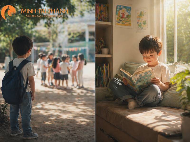 nhận diện trẻ nhút nhát