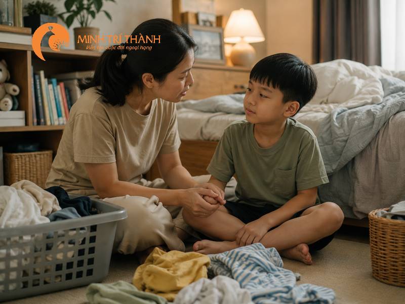 Cách xử lý khi trẻ không chịu tự làm