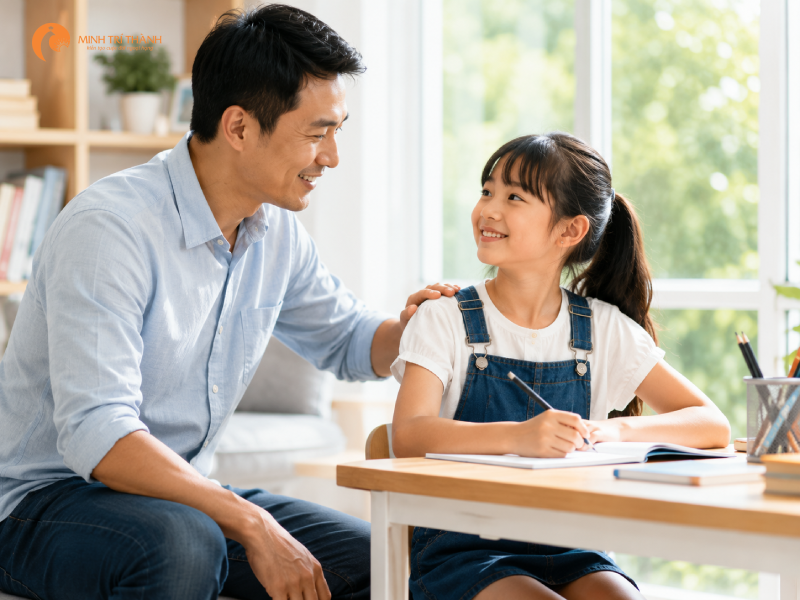 cha mẹ kiềm chế cảm xúc sẽ dạy con tốt hơn
