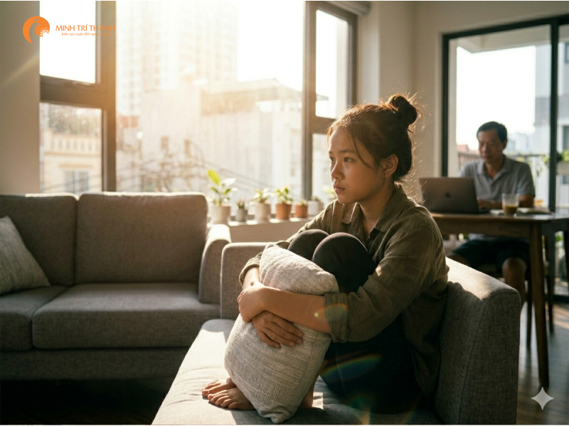 gia đình không hạnh phúc ảnh hưởng tới con trẻ