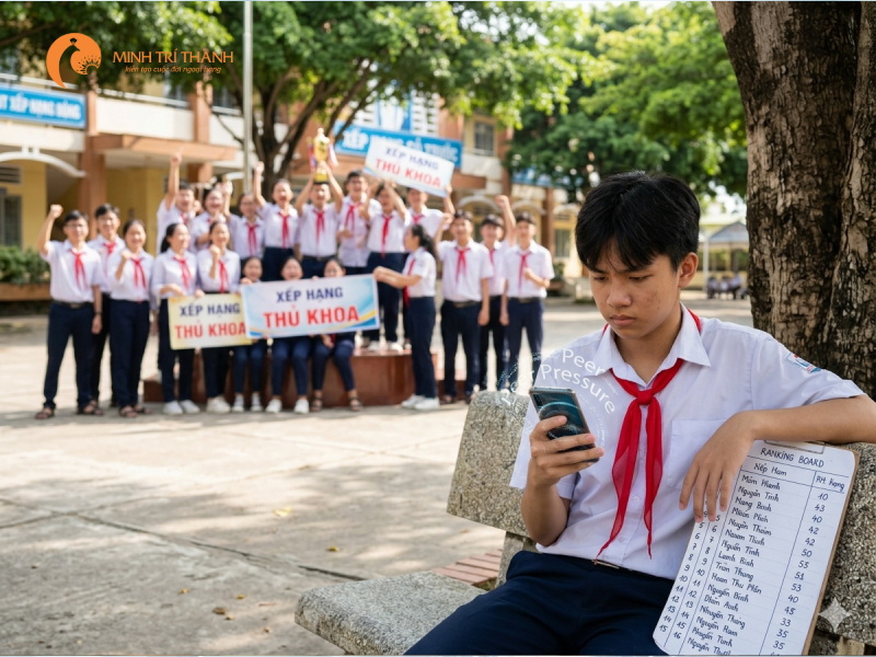 áp lực học tập từ trường học và xã hội